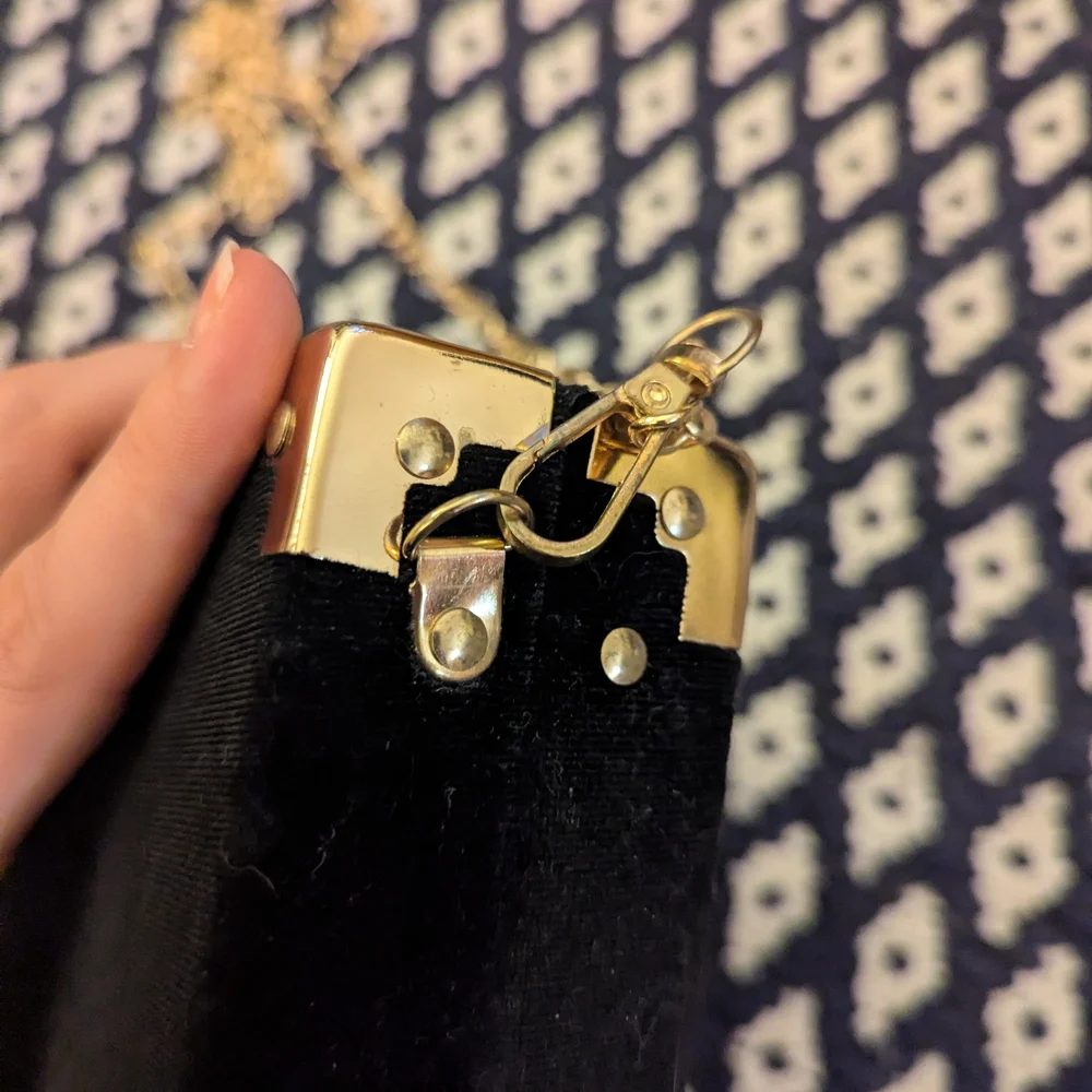 Black Velvet Constellation Celestial Clutch - Picture 6 of 6